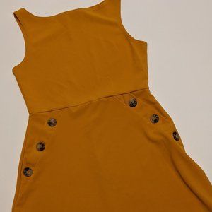 Classic mini dress- beautiful orange- perfect for summer or winter !